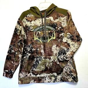 SHE Outdoor Womens L Camo Hoodie Her Adventure Starts Here Hunting Pullover
